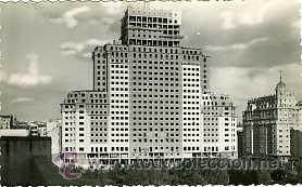 Postales: MADRID.- EDIFICIO ESPA&Ntilde;A (EN CONSTRUCCION).- EDIT. POSTALES BEA N&ordm; 99 - Foto 1