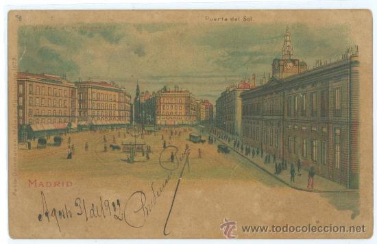 Postales: MADRID PUERTA DEL SOL - Foto 1