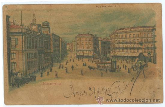 Postales: MADRID PUERTA DEL SOL - Foto 1