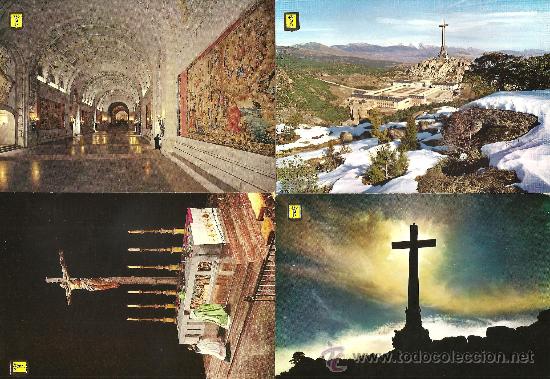 Postales: CUATRO POSTALES DEL VALLE DE LOS CAIDOS - Foto 1