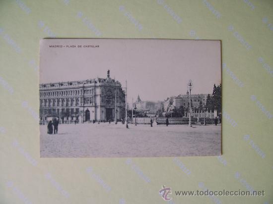 Postales: MADRID - PLAZA DE CASTELAR - SIN CIRCULAR - Foto 1