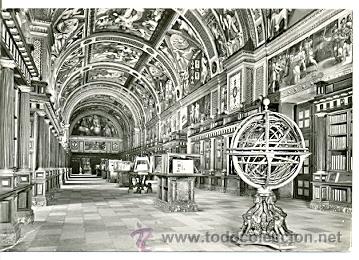 Postales: 7-esp838. Postal El Escorial. Biblioteca - Foto 1