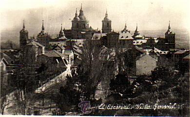 Cartoline: EL ESCORIAL-VISTA GENERAL - CIRCULADA CON SELLO 15/05/1948