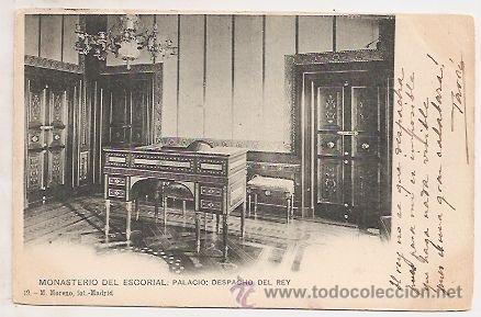 Postales: El Escorial, Hauser y Menet. Dorso sin dividir