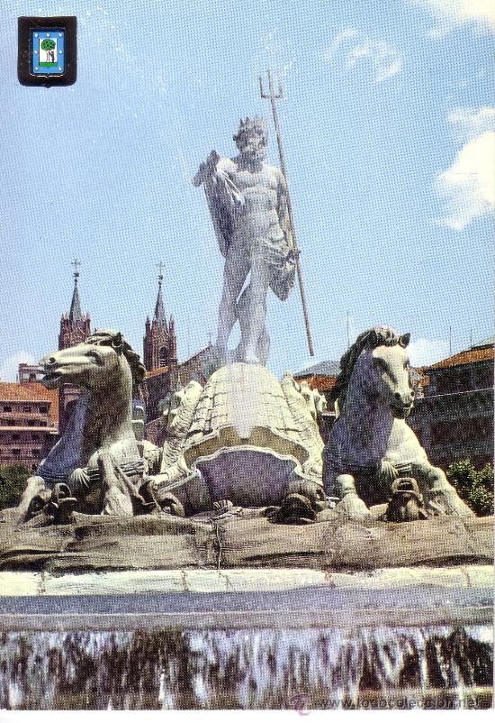 Postales: MADRID - FUENTE DE NEPTUNO - Foto 1
