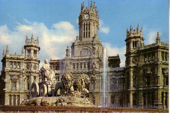 Postales: MADRID - LA CIBELES Y EL PALACIO DE COMUNICACIONES - Foto 1