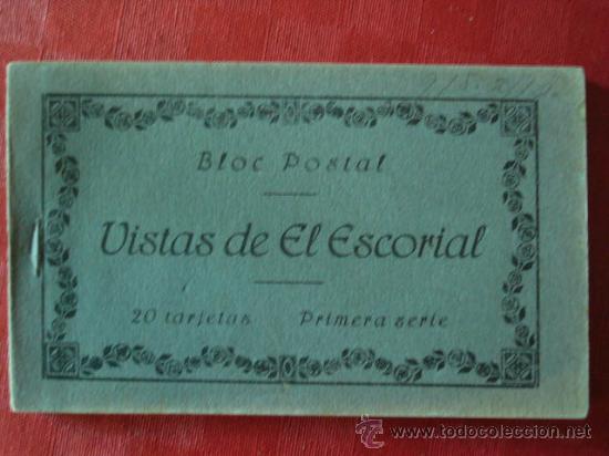 Postales: BLOC DE 20 POSTALES VISTAS DEL ESCORIAL. HIJO DE NICOLAS SERRANO. 1&ordf; PARTE.