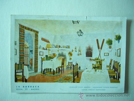 Postales: RESTAURANTE LA BARRACA. MADRID. LA RIVA. - Foto 1