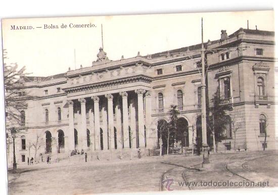 Postales: TARJETA POSTAL. MADRID. BOLSA DE COMERCIO. ED. LACOSTE. - Foto 1