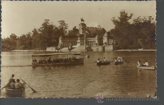 Postales: MADRID EL RETIRO ESTANQUE SIN CIRCULAR - Foto 1