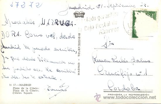 Postales: POSTAL DE MADRID - Foto 2