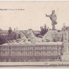 Postales: MADRID: FUENTE DE NEPTUNO. J. LACOSTE. NO CIRCULADA (AÑOS 10)