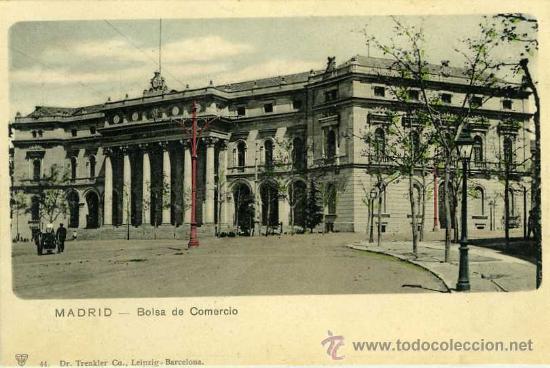 Postales: POSTAL MADRID BOLSA DE COMERCIO - Foto 1