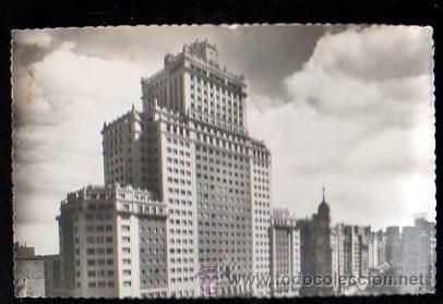 Postales: TARJETA POSTAL DE MADRID - EDIFICIO ESPA&Ntilde;A Y GRAN VIA - Foto 1