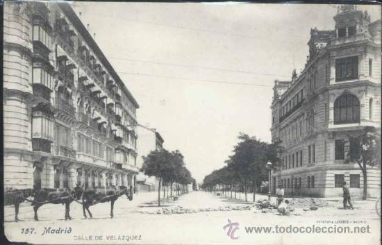 Postales: MADRID.- CALLE VELAZQUEZ