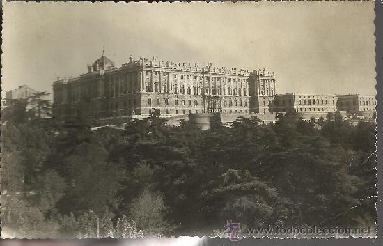 Postales: MADRID PALACIO REAL ESCRITA - Foto 1