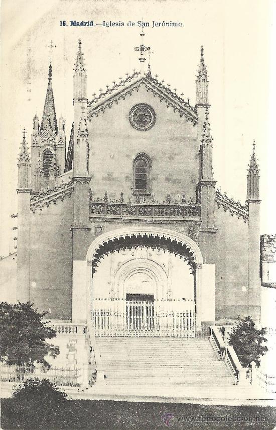 Postales: MADRID IGLESIA DE SAN JERONIMO CIRCULAR - Foto 1