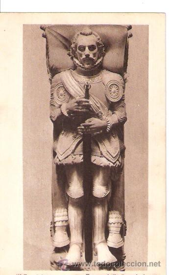Postcards: TARJETA POSTAL. EL ESCORIAL. N&ordm; 20. ESTATUA DE D. JUAN DE AUSTRIA. ED. HAUSER Y MENET.
