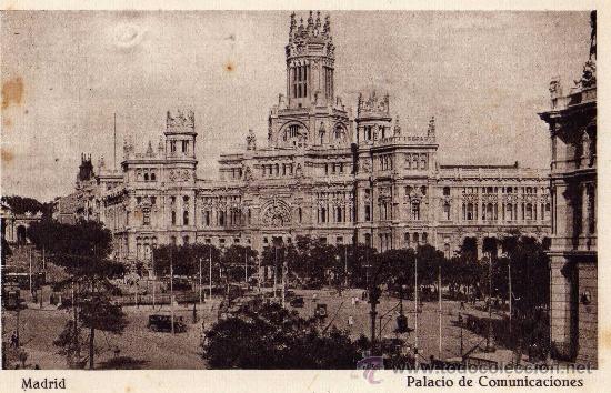 Postales: MADRID PALACIO DE COMUNICACIONES SIN CIRCULAR - Foto 1