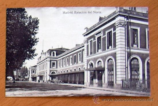 Postales: Madrid - Estaci&oacute;n del Norte - Foto 1
