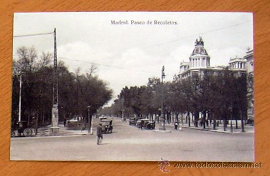 Postales: Madrid - Paseo de Recoletos - Foto 1