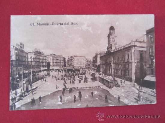 Postales: MADRID - PUERTA DEL SOL - Foto 1