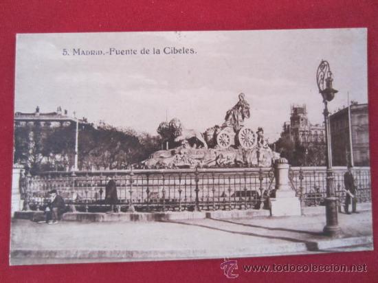 Postales: MADRID - FUENTE DE LA CIBELES - Foto 1