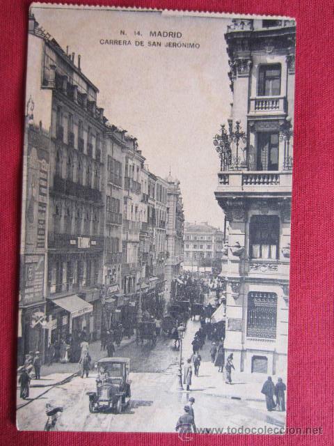 Postales: MADRID - CARRERA DE SAN JER&Oacute;NIMO - Foto 1