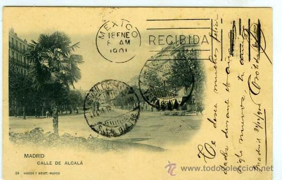 Postales: POSTAL MADRID CALLE DE ALCALA - Foto 1