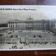 Postales: POSTAL ANTIGUA DE MADRID - Nº12 PALACIO REAL - PLAZA ARMERIA. Lote 30141071