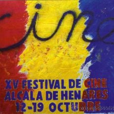 Postales: XV FESTIVAL DE CINE ALCALA DE HENARES. 12 - 19 OCTUBRE. 1985. FFOTO JOSE SABORTI. PINTURA HERNANDEZ
