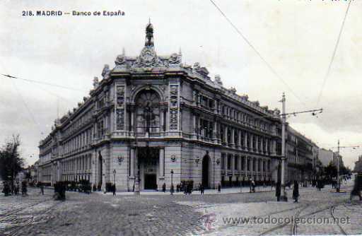 Postales: MADRID - BANCO DE ESPA&Ntilde;A - Foto 1