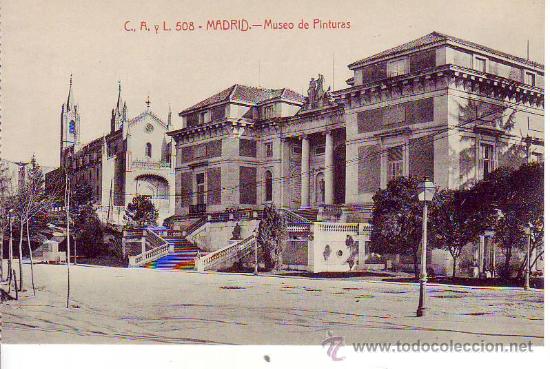 Postales: madrid - museo de pinturas - Foto 1