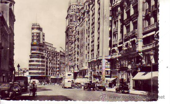 Postales: madrid - avenida de jose antonio - Foto 1