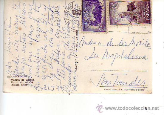 Postales: Madrid - puerta de alcala - Foto 2