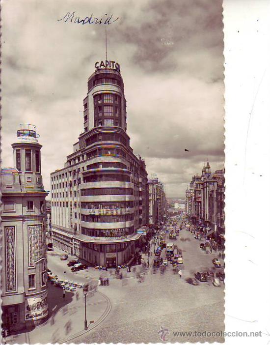 Postales: madrid - edificio del capitol y avd. jose antonio - Foto 1