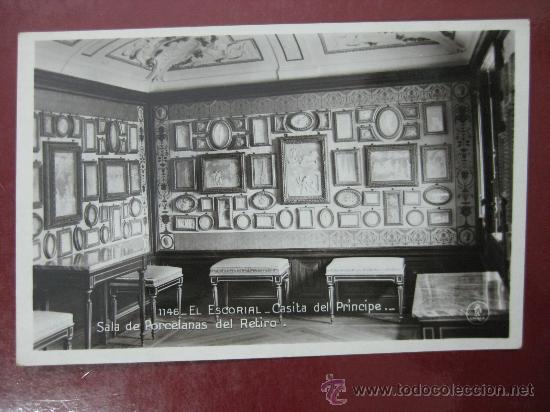 Postais: EL ESCORIAL, CASITA DEL PRINCIPE, SALA DE PORCELNAS DEL RETIRO - POSTAL FOTOGRAFICA