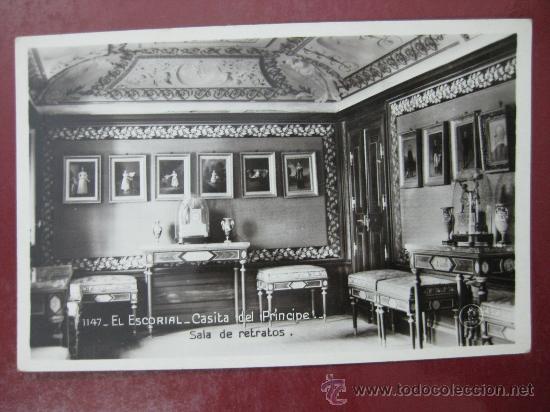 Postais: EL ESCORIAL, CASITA DEL PRINCIPE, SALA DE RETRATOS - POSTAL FOTOGRAFICA