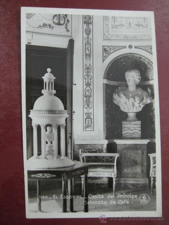 Postais: EL ESCORIAL, CASITA DEL PRINCIPE, SALONCITO DE CAFE - POSTAL FOTOGRAFICA