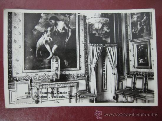 Postais: EL ESCORIAL, CASITA DEL PRINCIPE, VESTIBULO - POSTAL FOTOGRAFICA
