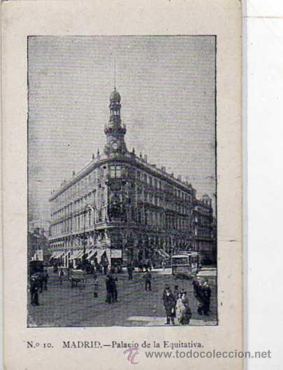 Postales: Madrid. 10. Palacio de la Equitativa. Sin circular. - Foto 1