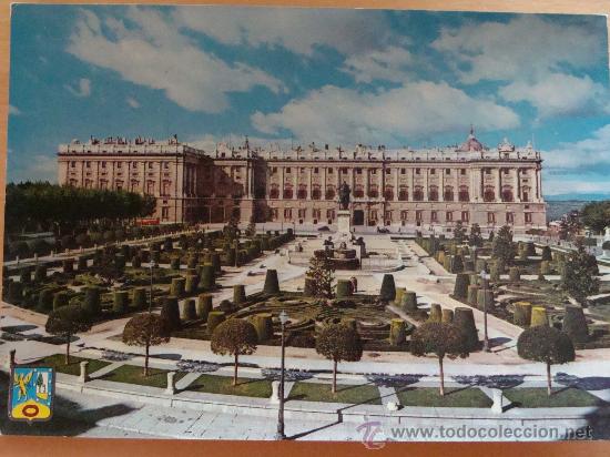 Postais: POSTAL DE MADRID. AÑOS 50. PLAZA DE ORIENTE Y PALACIO REAL. 386.