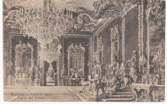 Postais: TARJETA POSTAL DE MADRID.PALACIO REAL. SALON DEL TRONO. FOTOTIPIA J. ROIG.