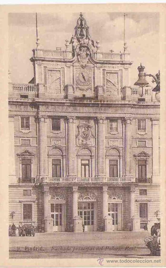 Cartes Postales: TARJETA POSTAL DE MADRID.9. FACHADA PRINCIPAL DEL PALACIO REAL. MARGARA.