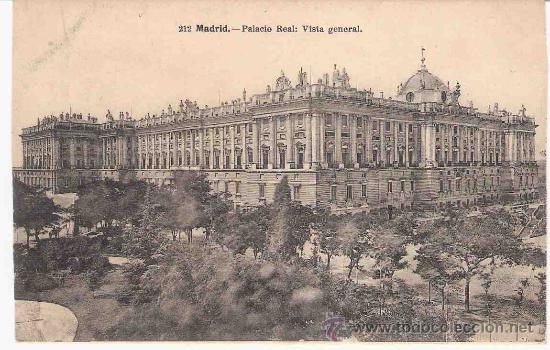 Cartes Postales: TARJETA POSTAL DE MADRID.212. PALACIO REAL, VISTA GENERAL. FOTO LACOSTE.