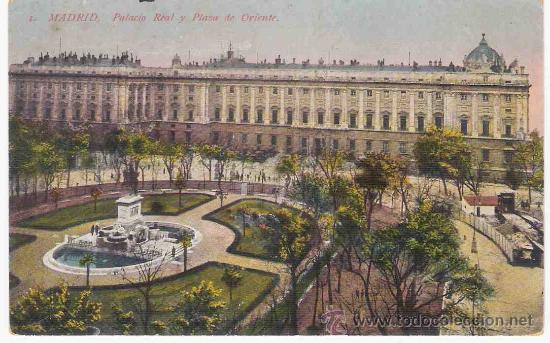 Postais: TARJETA POSTAL DE MADRID.N.&ordm; 1. PALACIO REAL Y PLAZA DE ORIENTE.