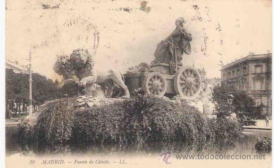 Postais: TARJETA POSTAL DE MADRID.N.&ordm;32. FUENTE DE CIBELES. - LL.