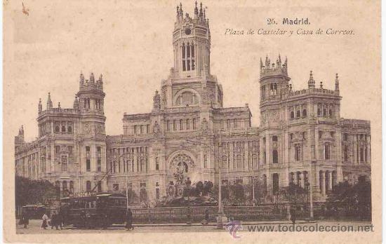 Postais: TARJETA POSTAL DE MADRID.N.&ordm; 25. PLAZA DE CASTELAR Y CASA DE CORREOS. MARGARA.
