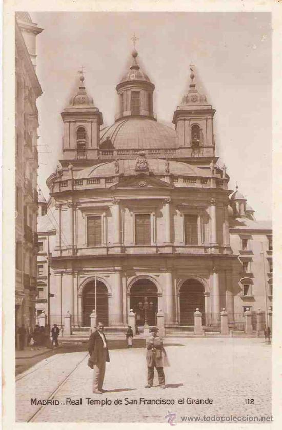 Cartoline: TARJETA POSTAL DE MADRID.REAL TEMPLO DE SAN FRANCISCO EL GRANDE. SOCIEDAD GENERAL ESPA&Ntilde;OLA .