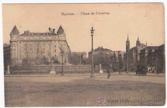 Postcards: TARJETA POSTAL DE MADRID.PLAZA DE CANOVAS.